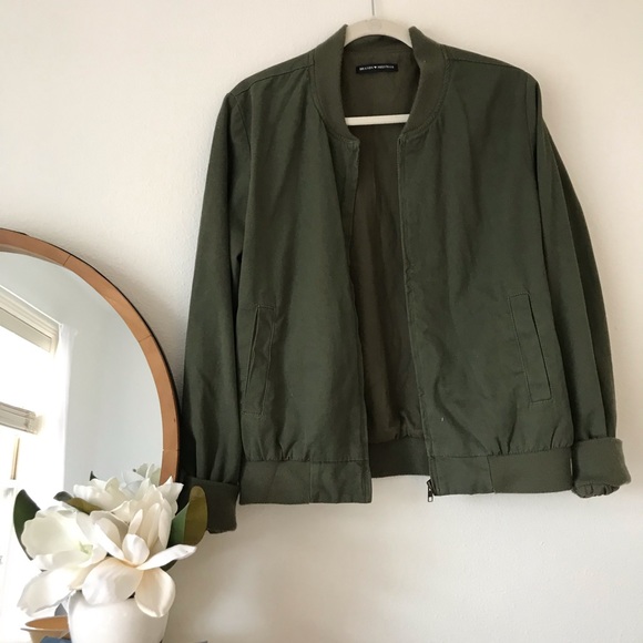 Army Green Bomber Jacket - Picture 3 of 3